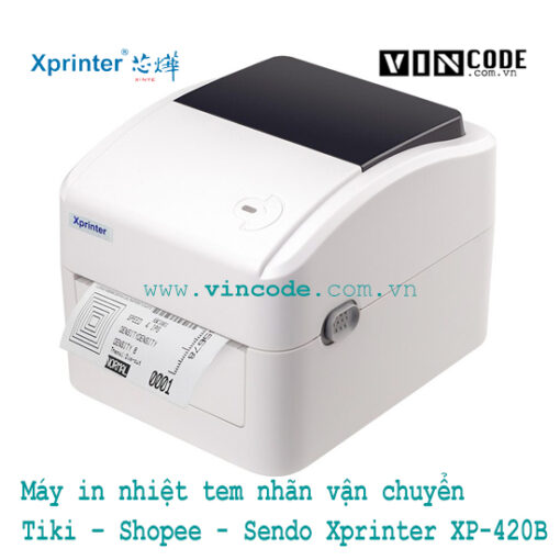 Máy in nhiệt tem nhãn Sendo Xprinter XP-420B - Thiết Bị Mã Vạch Nam Bình Xương - Công Ty TNHH Nam Bình Xương